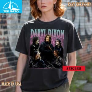 Daryl Dixon The Walking Dead TV Show Vintage Style Shirt3