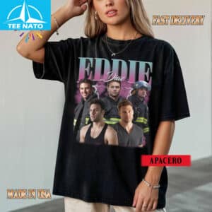 Eddie Diaz 9 1 1 TV Show Firefighter Vintage Style Shirt