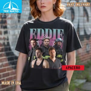 Eddie Diaz 9 1 1 TV Show Firefighter Vintage Style Shirt3