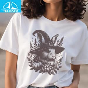 Halloween Bunny Shirt Bunny Witch Hat Shirt