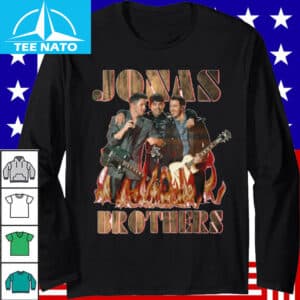 Jonas Brothers Burning Guitars Band Music Shirt2