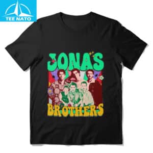 Jonas Brothers Groovy Retro Pop Music Band Shirt
