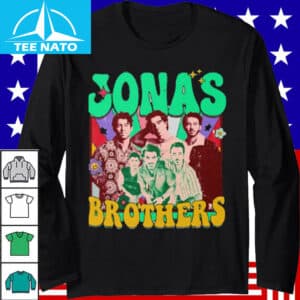 Jonas Brothers Groovy Retro Pop Music Band Shirt2