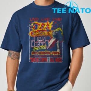 Ozzy Osbourne Diary Tour Des Moines Iowa T Shirt 9
