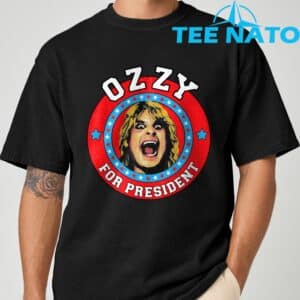 Ozzy Osbourne Ozzy For President T Shirt 4