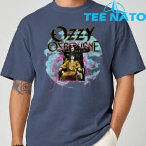 Ozzy Osbourne Pink Lighting T Shirt 5