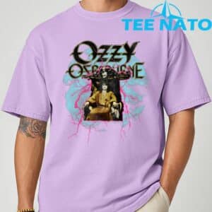 Ozzy Osbourne Pink Lighting T Shirt 6