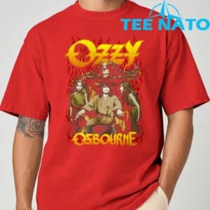 Ozzy Osbourne Red Flame T Shirt 8