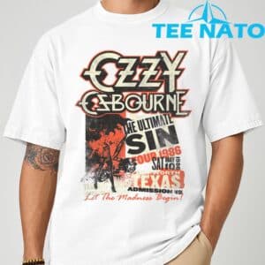 Ozzy Osbourne The Ultimate Sin Tour Silver T Shirt 1