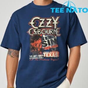 Ozzy Osbourne The Ultimate Sin Tour Silver T Shirt 9