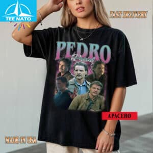 Pedro Pascal Actor Vintage Style Collage Shirt