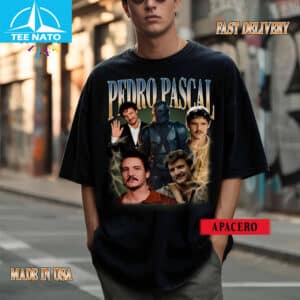 Pedro Pascal The Mandalorian Last of Us Actor Collage Shirt2