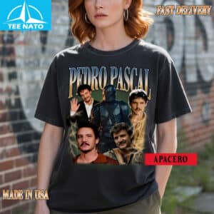 Pedro Pascal The Mandalorian Last of Us Actor Collage Shirt3