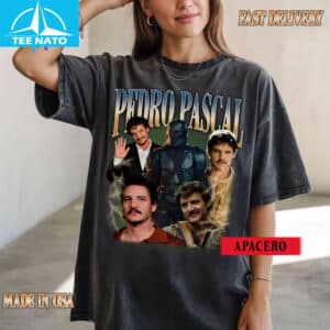 Pedro Pascal The Mandalorian Last of Us Actor Collage Shirt4