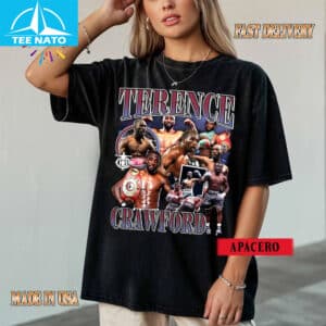 Terence Crawford Boxer Vintage Style Collage Shirt