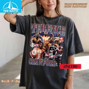 Terence Crawford Boxer Vintage Style Collage Shirt4