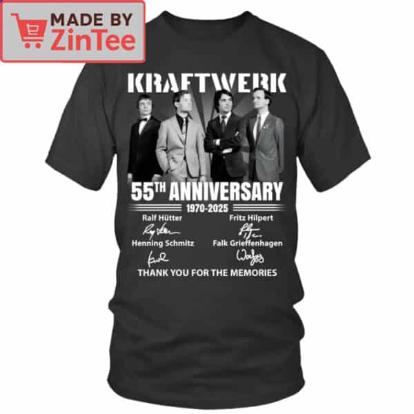 Kraftwerk 55th Anniversary 1970-2025 Thank You For The Memories Shirt