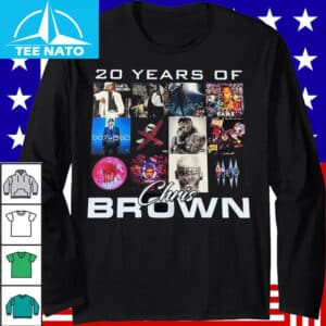 20 Years of Chris Brown Album Cover Collage Shirt2