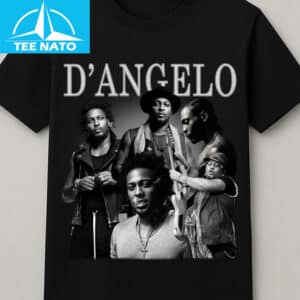 DAngelo Vintage Style RB Soul Music Collage Shirt2