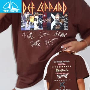 Def Leppard Album Titles Band Graphic Shirt