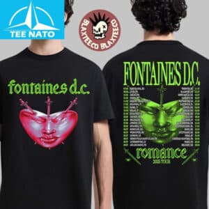 Fontaines D.C. Favourite Heart Summer 2025 Tour Shirt