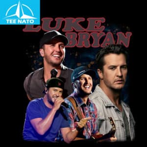 Luke Bryan Country Singer Photo Collage Graphic Shirt