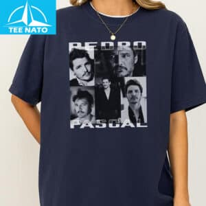 Pedro Pascal Actor Photo Collage Fan Shirt2