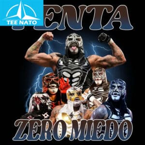 Penta Zero Miedo Lucha Libre Wrestler Collage Shirt
